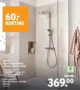 GAMMA Grohe douchesysteem Vitalio Start 250 aanbieding