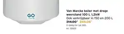 GAMMA weerstand 100 L 1,2kW aanbieding