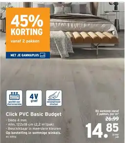 GAMMA Click PVC Basic Budget aanbieding