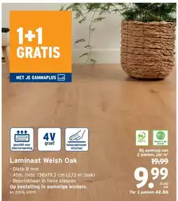GAMMA Laminaat Welsh Oak aanbieding