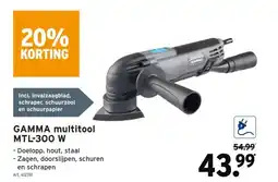 GAMMA GAMMA multitoolMTL-300 W aanbieding