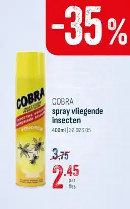Horeca totaal Cobra spray vliegende insecten aanbieding