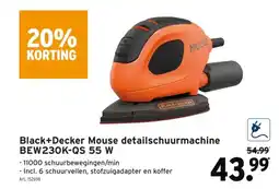 GAMMA Black+Decker Mouse detailschuurmachine BEW230K-QS 55 W aanbieding
