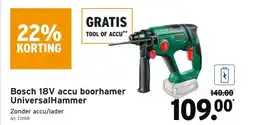 GAMMA Bosch 18V accu boorhamer UniversalHammer aanbieding