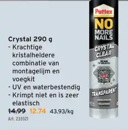 GAMMA Crystal 290 g aanbieding