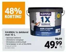 GAMMA GAMMA 1x dekkend mat 10 L aanbieding
