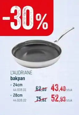 Horeca totaal L'audriane bakpan aanbieding