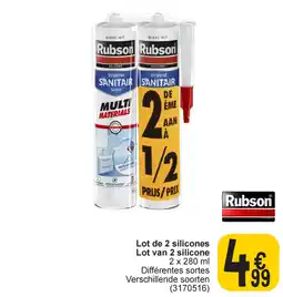 Rubson lot de 2 silicones