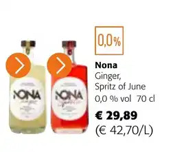 Colruyt Nona Ginger, Spritz of June 0,0 % vol aanbieding