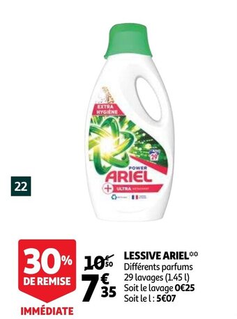 Auchan Lessive Ariel aanbieding