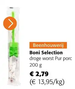Colruyt Boni Selection droge worst Pur porc aanbieding