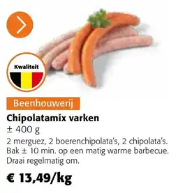 Colruyt Chipolatamix varken aanbieding