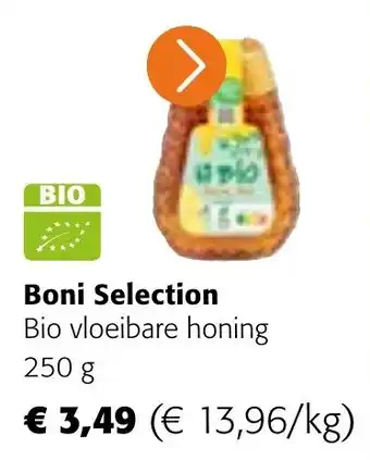 Colruyt Boni selection bio vloeibare honing aanbieding