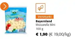 Colruyt Bayernland mozzarella mini aanbieding