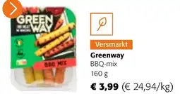 Colruyt Greenway BBQ-mix aanbieding