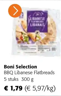 Colruyt Boni Selection BBQ Libanese Flatbreads aanbieding