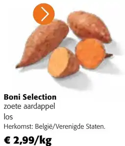 Colruyt Boni Selection zoete aardappel aanbieding