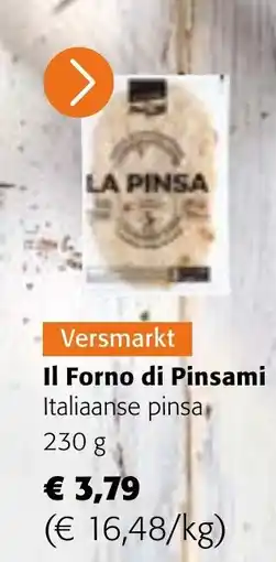 Colruyt Il Forno di Pinsami Italiaanse pinsa aanbieding