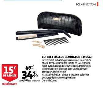Coffret Lisseur Remington S3505GP