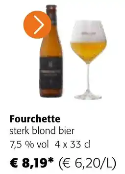 Colruyt Fourchette sterk blond bier 7,5 % vol aanbieding