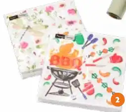Colruyt Duni servetten summer field of BBQ mix aanbieding