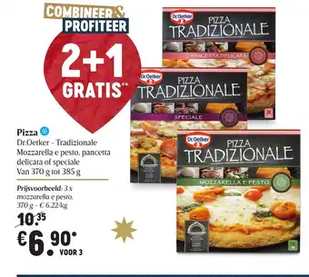 Delhaize Pizza 370g aanbieding