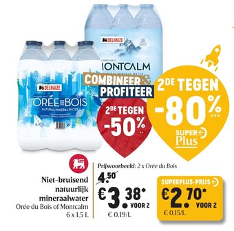 Delhaize Niet-bruisend natuurlijk mineraalwater aanbieding