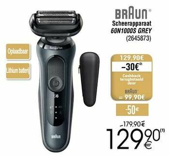 Cora Braun scheerapparaat 60n1000s grey aanbieding