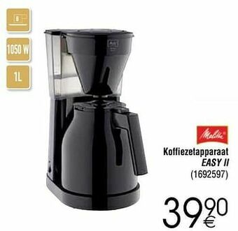 Cora Melitta koffiezetapparaat easy ii aanbieding