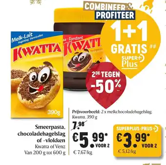 Delhaize Smeerpasta, chocoladehagelslag of -vlokken 200g aanbieding