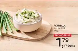 Alvo Petrella met bieslook aanbieding