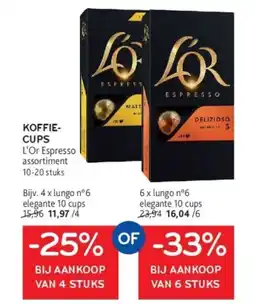 Alvo L'or espresso koffie cups aanbieding