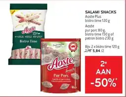 Alvo aoste plus salami snacks aanbieding