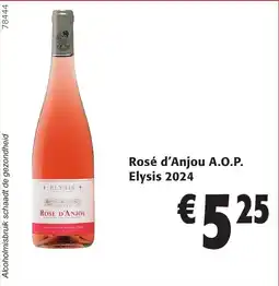Colruyt Rosé d'Anjou A.O.P. Elysis 2024 aanbieding