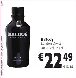 Colruyt Bulldog london dry gin aanbieding