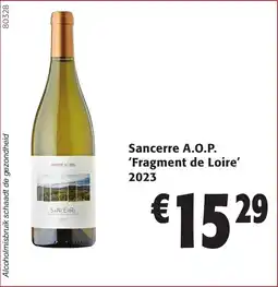 Colruyt Sancerre A.O.P. 'Fragment de Loire' 2023 aanbieding