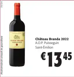 Colruyt Château Branda 2022 A.O.P. Puisseguin Saint-Émilion aanbieding