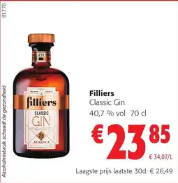 Colruyt Filliers classic gin aanbieding