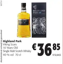Colruyt Highland park viking scars aanbieding