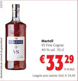 Colruyt Martell VS Fine Cognac aanbieding