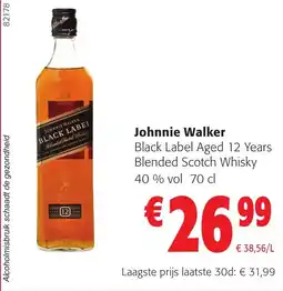 Colruyt Johnnie Walker aanbieding