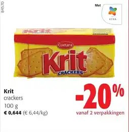 Colruyt Krit crackers aanbieding