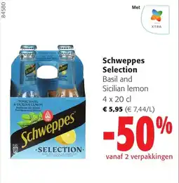 Colruyt Schweppes Selection aanbieding