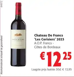 Colruyt Chateau De Francs Les Cerisiers' 2023 aanbieding