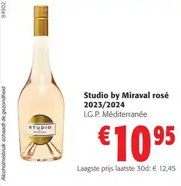 Colruyt Studio by Miraval rosé 2023/2024 aanbieding