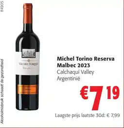 Colruyt Michel Torino Reserva Malbec 2023 aanbieding