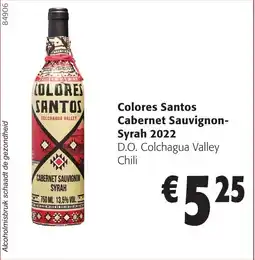 Colruyt Colores Santos Cabernet Sauvignon- Syrah 2022 aanbieding