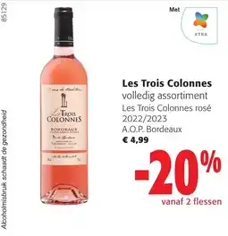 Colruyt Les Trois Colonnes volledig assortiment aanbieding
