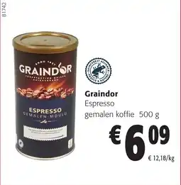 Colruyt Graindor Espresso Gemalen Koffie aanbieding