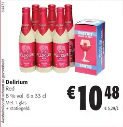 Colruyt Delirium Red 8% vol aanbieding